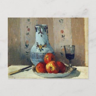 Nog steeds leven met appels en Pitcher - Pissarro Briefkaart