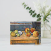 Nog steeds leven met appels Paul Cezanne Briefkaart (Staand voorkant)