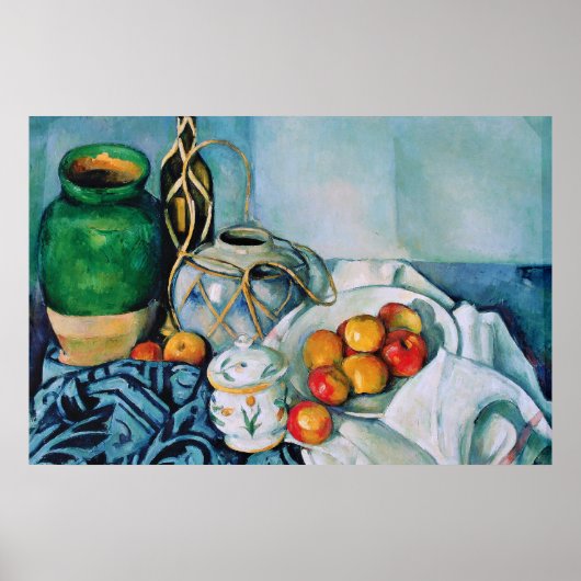 Nog steeds leven met appels, Paul Cézanne Poster (Voorkant)