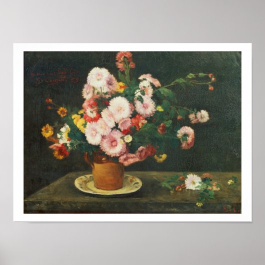 Nog steeds leven met asters poster (Voorkant)