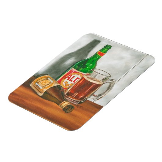 Nog steeds leven met Beer door Jennifer Goldberger Magneet (Linkerzijde)