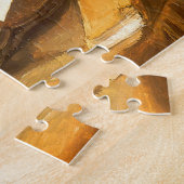 Nog steeds leven met bijbel door Vincent van Gogh Legpuzzel (Zijkant)