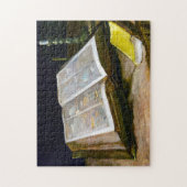 Nog steeds leven met bijbel van Vincent Van Gogh Legpuzzel (Verticaal)