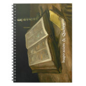 Nog steeds leven met bijbel van Vincent Van Gogh Notitieboek (Voorkant)