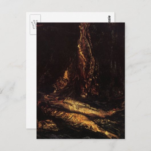 Nog steeds leven met Bloaters door Vincent van Gog Briefkaart (Voorkant / Achterkant)