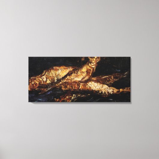 Nog steeds leven met Bloaters door Vincent van Gog Canvas Afdruk (Voorkant)