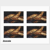 Nog steeds leven met Bloaters door Vincent van Gog Rechthoekige Sticker (Vel)