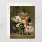 Nog steeds leven met bloemen briefkaart (Voorkant / Achterkant)