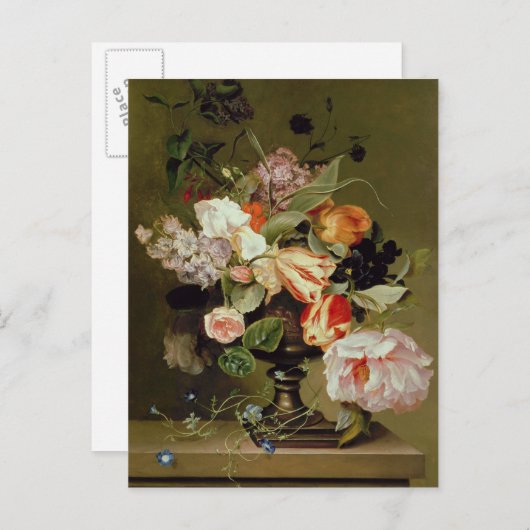 Nog steeds leven met bloemen briefkaart (Voorkant / Achterkant)