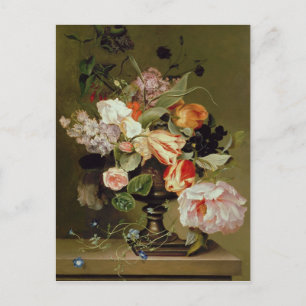Nog steeds leven met bloemen briefkaart