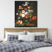 Nog steeds leven met bloemen canvas afdruk (Insitu (Slaapkamer))