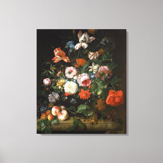 Nog steeds leven met bloemen canvas afdruk (Voorkant)