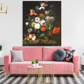 Nog steeds leven met bloemen canvas afdruk (Insitu (Woonkamer))