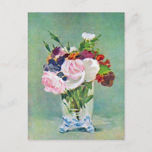 Nog steeds leven met bloemen door Edouard Manet Briefkaart (Voorkant)
