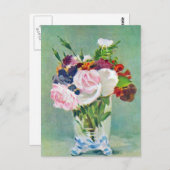 Nog steeds leven met bloemen door Manet Briefkaart (Voorkant / Achterkant)