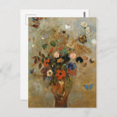 Nog steeds leven met bloemen door Odilon Redon Briefkaart (Voorkant / Achterkant)
