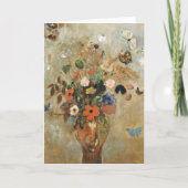 Nog steeds leven met bloemen door Odilon Redon Kaart (Voorkant)