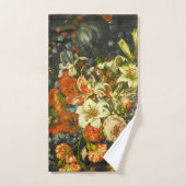 Nog steeds leven met bloemen en fruit bad handdoek (Handdoek)