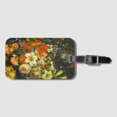 Nog steeds leven met bloemen en fruit bagagelabel (Voorkant (horizontaal))