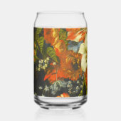 Nog steeds leven met bloemen en fruit blikvorm glas (Voorkant)