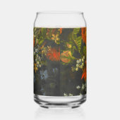 Nog steeds leven met bloemen en fruit blikvorm glas (Rechts)