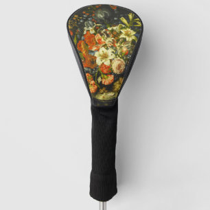 Nog steeds leven met bloemen en fruit golfheadcover