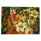 Nog steeds leven met bloemen en fruit groot cadeauzakje (Achterkant)