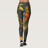 Nog steeds leven met bloemen en fruit leggings (Achterkant)