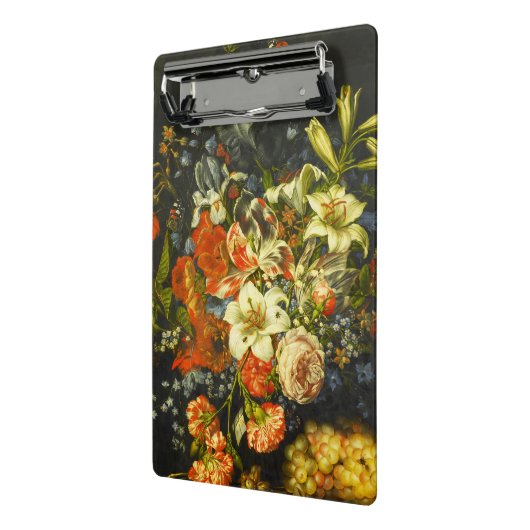 Nog steeds leven met bloemen en fruit mini klembord (Angled2)