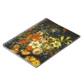 Nog steeds leven met bloemen en fruit notitieboek (Linkerzijde)