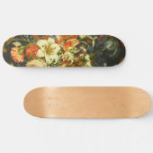 Nog steeds leven met bloemen en fruit persoonlijk skateboard (Horizontaal)