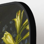 Nog steeds leven met bloemen en fruit pickleball paddle (Links Detail)