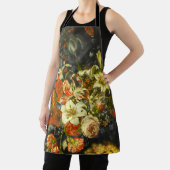 Nog steeds leven met bloemen en fruit schort (Insitu)