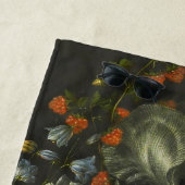 Nog steeds leven met bloemen en fruit strandlaken (In situ)