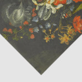 Nog steeds leven met bloemen en fruit tissuepapier (Detail)