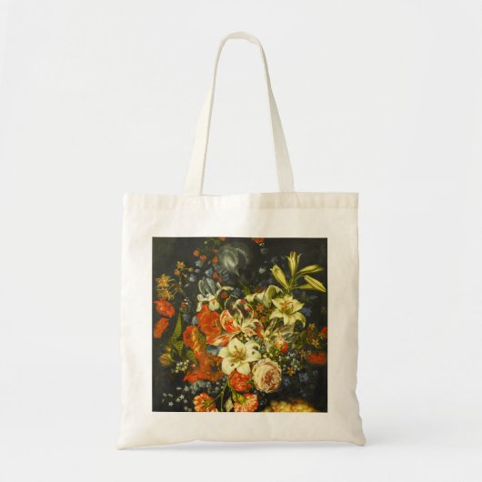 Nog steeds leven met bloemen en fruit tote bag (Voorkant)
