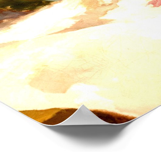 Nog steeds leven met bloemen en glas, poster (Hoek)