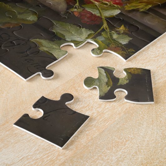 Nog steeds leven met bloemen en groenten Puzzle Legpuzzel (Zijkant)