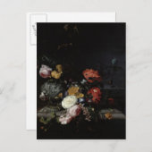 Nog steeds leven met bloemen en insecten briefkaart (Voorkant / Achterkant)