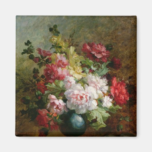 Nog steeds leven met bloemen en muziek op vellen magneet (Voorkant)