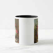 Nog steeds leven met bloemen en muziek op vellen mok (Midden)