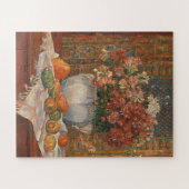 Nog steeds leven met bloemen en wrijfperen, renoir legpuzzel (Horizontaal)
