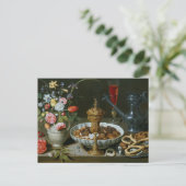 Nog steeds leven met bloemen Goblet door Clara Pee Briefkaart (Staand voorkant)