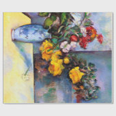 Nog steeds leven met bloemen in een vaas, Paul Cez Cadeaupapier (Vlak)