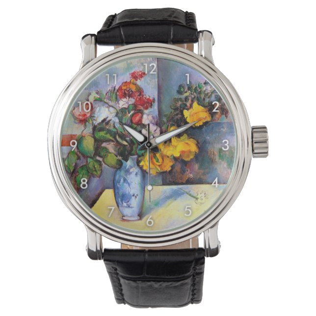 Nog steeds leven met bloemen in een vaas, Paul Cez Horloge (Voorkant)