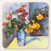 Nog steeds leven met bloemen in een vaas, Paul Cez Kartonnen Onderzetters (Voorkant)