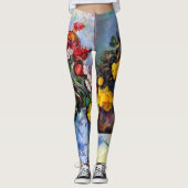 Nog steeds leven met bloemen in een vaas, Paul Cez Leggings (Voorkant)