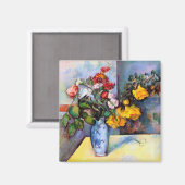 Nog steeds leven met bloemen in een vaas, Paul Cez Magneet (Voorkant / Achterkant)