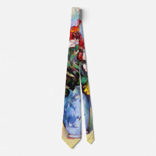 Nog steeds leven met bloemen in een vaas, Paul Cez Stropdas