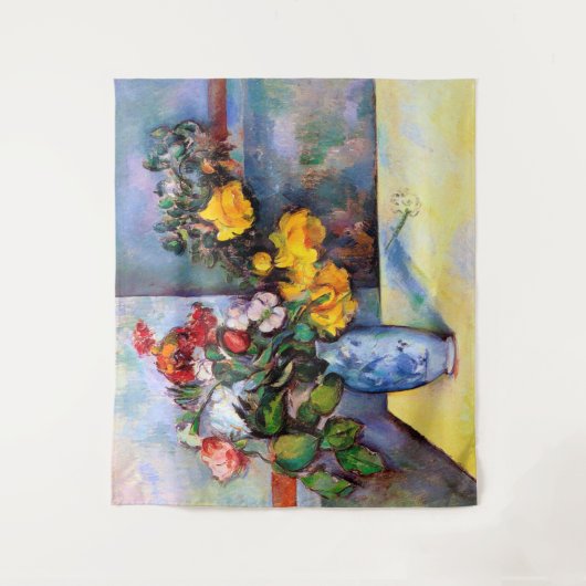 Nog steeds leven met bloemen in een vaas, Paul Cez Wandkleed (Voorkant)